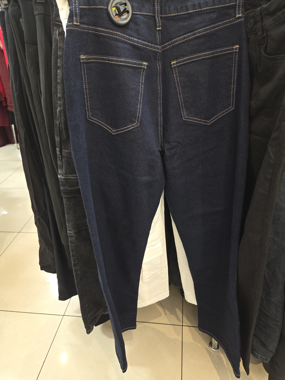 Rhinestone Denim Jeans - Picture 5 of 8